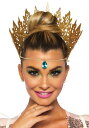 Jeweled Glitter Queen's Crown | コスプレ 衣装 仮装 小道具 おもしろい イベント パーティ 発表会 デコレーション リボン ア...