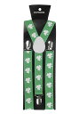 St. Patrick's Day Suspenders | コスプレ 衣装 仮装 小道具 おもしろい イベント パーティ 発表会 デコレーション リボン アク...