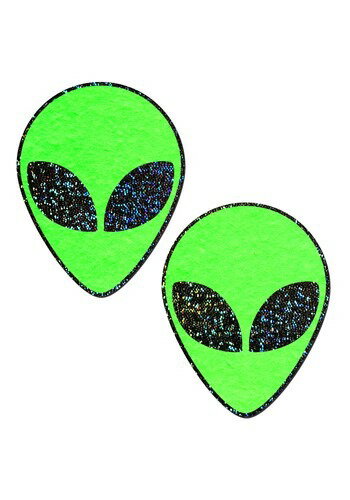 Pastease Glow in the Dark Alien Pasties | コスプレ 衣装 仮装 小道具 おもしろい イベント パーティ 発表会 デコレ...