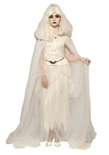 ホワイト フード マント ケープ for 大人用s | コスプレ 衣装 仮装 小道具 おもしろい イベント パーティ 発表会 デコレーション リボン アクセサリ...