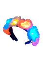 Flashing Flower ヘッドバンド | コスプレ 衣装 仮装 小道具 おもしろい イベント パーティ 発表会 デコレーション リボン アクセサリー メンズ レディース 子供 おしゃれ かわいい ギフト プレゼント