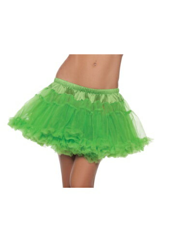 12\” Green 2-Layer Petticoat | コスプレ 衣装 仮装 小道具 おもしろい イベント パーティ 発表会 デコレーション リボン アク...
