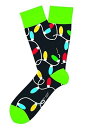 The Two Left Feet Lotsa Christmas Lights 大人用 Socks | コスプレ 衣装 仮装 小道具 おもしろい イベント パーティ 発表会 デコレーション リボン アクセサリー メンズ レディース 子供 おしゃれ かわいい ギフト プレゼント