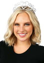 21 Silver Sparkle Tiara | コスプレ 衣装 仮装 小道具 おもしろい イベント パーティ 発表会 デコレーション リボン アクセサリー ...