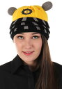 Yellow Eternal Dalek Knitted Winter 帽子 ハット | コスプレ 衣装 仮装 小道具 おもしろい イベント パーティ 発表会 デコレーション リボン アクセサリー メンズ レディース 子供 おしゃれ かわいい ギフト プレゼント