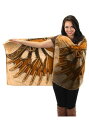 Steampunk 羽 ブラウン 茶 茶色 Lightweight Scarf | コスプレ 衣装 仮装 小道具 おもしろい イベント パーティ 発表会 デコレ...