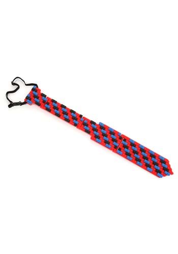 Bricky Blocks | Building Blocks Necktie レッド | コスプレ 衣装 仮装 小道具 おもしろい イベント パーティ 発表会 デコレーション リボン アクセサリー メンズ レディース 子供 おしゃれ かわいい ギフト プレゼント — vista 2