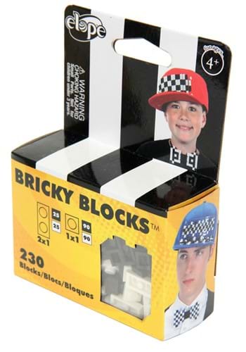 Bricky Blocks Plastic Brick Kit ブラック & ホワイト | コスプレ 衣装 仮装 小道具 おもしろい イベント パーティ 発表会...