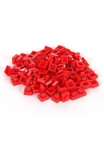 Bricky Blocks 100 Pieces 1x1 レッド | コスプレ 衣装 仮装 小道具 おもしろい イベント パーティ 発表会 デコレーション リボ...