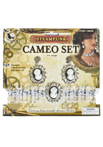Steampunk Cameo Set | コスプレ 衣装 仮装 小道具 おもしろい イベント パーティ 発表会 デコレーション リボン アクセサリー メンズ ...