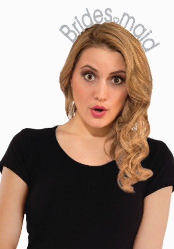 Glitter Bridesmaid ヘッドバンド | コスプレ 衣装 仮装 小道具 おもしろい イベント パーティ 発表会 デコレーション リボン アクセサリ...