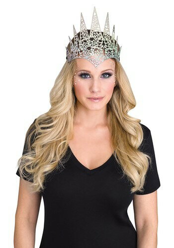 Silver Flexible Glitter Crown for Women | コスプレ 衣装 仮装 小道具 おもしろい イベント パーティ 発表会 デコレ...