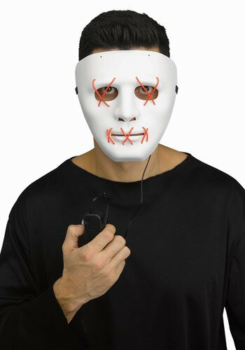 レッド Light Up Stitch マスク | コスプレ 衣装 仮装 小道具 おもしろい イベント パーティ 発表会 デコレーション リボン アクセサリー ...