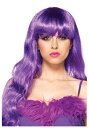 Long Wavy Purple ウィッグ | コスプレ 衣装 仮装 小道具 おもしろい イベント パーティ 発表会 デコレーション リボン アクセサリー メン...