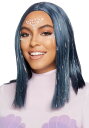 Tinsel Midnight Blue Long Bob ウィッグ | コスプレ 衣装 仮装 小道具 おもしろい イベント パーティ 発表会 デコレーション リボン アクセサリー メンズ レディース 子供 おしゃれ かわいい ギフト プレゼント