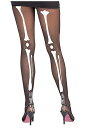 Womens スケルトン 骸骨Tights | コスプレ 衣装 仮装 小道具 おもしろい イベント パーティ 発表会 デコレーション リボン アクセサリー メン...