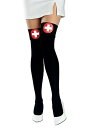 ブラック Nurse Thigh Highs | コスプレ 衣装 仮装 小道具 おもしろい イベント パーティ 発表会 デコレーション リボン アクセサリー メ...