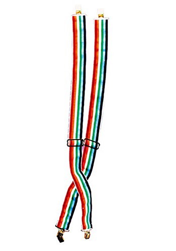 Rainbow ピエロ Suspenders | コスプレ 衣装 仮装 小道具 おもしろい イベント パーティ 発表会 デコレーション リボン アクセサリー メ...