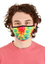 Tie Dye Fabric Protective Face Covering マスク | コスプレ 衣装 仮装 小道具 おもしろい イベント パーティ 発表会...