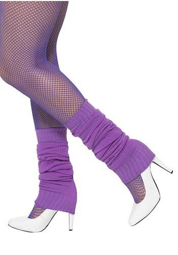 Purple Leg Warmers | コスプレ 衣装 仮装 小道具 おもしろい イベント パーティ 発表会 デコレーション リボン アクセサリー メンズ レ...