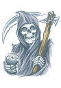 FX Temporary Reaper Tattoo | コスプレ 衣装 仮装 小道具 おもしろい イベント パーティ 発表会 デコレーション リボン アクセサリー メンズ レディース 子供 おしゃれ かわいい ギフト プレゼント