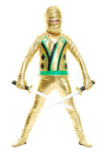 チャイルド Gold 忍者 アベンジャーズ Series III コスチューム | 子供 こども コスプレ 衣装 仮装 かわいい イベント 飾り おもしろ 学芸会 発表会 オシャレ ハロウイン パーティ カワイイ 小学生 キッズ ギフト プレゼント