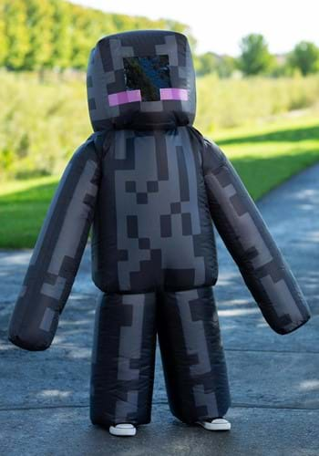 キッズ マインクラフトInflatable Enderman コスチューム | 子供 こども コスプレ 衣装 仮装 かわいい イベント 飾り おもしろ 学芸会 発表会 オシャレ ハロウイン パーティ カワイイ 小学生 キッズ ギフト プレゼント