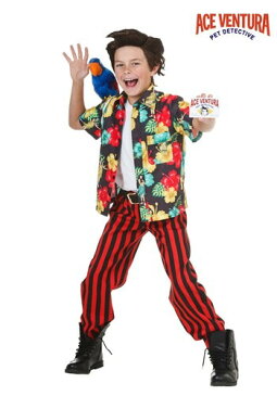 チャイルド Ace Ventura コスチューム with ウィッグ | 子供 こども コスプレ 衣装 仮装 かわいい イベント 飾り おもしろ 学芸会 発表会 オシャレ ハロウイン パーティ カワイイ 小学生 キッズ ギフト プレゼント
