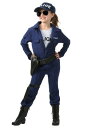 ガールズ Tactical Cop Jumpsuit コスチューム | 子供 こども コスプレ 衣装 仮装 かわいい イベント 飾り おもしろ 学芸会 発表会 オシャレ ハロウイン パーティ カワイイ 小学生 キッズ ギフト プレゼント