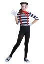 Girls Mime コスチューム | 子供 こども コスプレ 衣装 仮装 かわいい イベント 飾り おもしろ 学芸会 発表会 オシャレ ハロウイン パーティ カワイイ 小学生 キッズ ギフト プレゼント