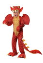 Child's デラックス レッド ドラゴン コスチューム | 子供 こども コスプレ 衣装 仮装 かわいい イベント 飾り おもしろ 学芸会 発表会 オシャレ...