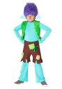 Trolls 男の子s Branch プレミアム コスチューム | 子供 こども コスプレ 衣装 仮装 かわいい イベント 飾り おもしろ 学芸会 発表会 オシャレ ハロウイン パーティ カワイイ 小学生 キッズ ギフト プレゼント