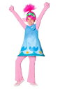 Trolls Poppy プレミアム コスチューム for 女の子s | 子供 こども コスプレ 衣装 仮装 かわいい イベント 飾り おもしろ 学芸会 発表会 オシャレ ハロウイン パーティ カワイイ 小学生 キッズ ギフト プレゼント