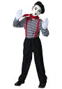 チャイルド Mime コスチューム | 子供 こども コスプレ 衣装 仮装 かわいい イベント 飾り おもしろ 学芸会 発表会 オシャレ ハロウイン パーティ ...