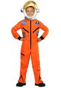 Orange 宇宙飛行士 Jumpsuit キッズ コスチューム | 子供 こども コスプレ 衣装 仮装 かわいい イベント 飾り おもしろ 学芸会 発表会 オシャレ ハロウイン パーティ カワイイ 小学生 キッズ ギフト プレゼント