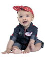 Rosie the Riveter コスチューム For 赤ちゃん 新生児 | 子供 こども コスプレ 衣装 仮装 かわいい イベント 飾り おもしろ 学芸会 発表会 オシャレ ハロウイン パーティ カワイイ 小学生 キッズ ギフト プレゼント
