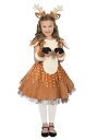 Girls Doe the Deer コスチューム | 子供 こども コスプレ 衣装 仮装 かわいい イベント 飾り おもしろ 学芸会 発表会 オシャレ ハロウイン パーティ カワイイ 小学生 キッズ ギフト プレゼント