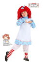 Exclusive Raggedy Ann 幼児's コスチューム | 子供 こども コスプレ 衣装 仮装 かわいい イベント 飾り おもしろ 学芸会 発表会 オシャレ ハロウイン パーティ カワイイ 小学生 キッズ ギフト プレゼント
