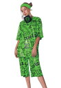 キッズ Classic Green Billie Eilish コスチューム | 子供 こども コスプレ 衣装 仮装 かわいい イベント 飾り おもしろ 学芸会 発表会 オシャレ ハロウイン パーティ カワイイ 小学生 キッズ ギフト プレゼント