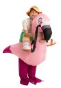 Inflatable Flamingo Ride-On コスチューム for キッズ | 子供 こども コスプレ 衣装 仮装 かわいい イベント 飾り おもしろ 学芸会 発表会 オシャレ ハロウイン パーティ カワイイ 小学生 キッズ ギフト プレゼント