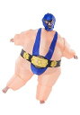 Inflatable Blue Wrestler コスチューム for a チャイルド | 子供 こども コスプレ 衣装 仮装 かわいい イベント 飾り おもしろ 学芸会 発表会 オシャレ ハロウイン パーティ カワイイ 小学生 キッズ ギフト プレゼント