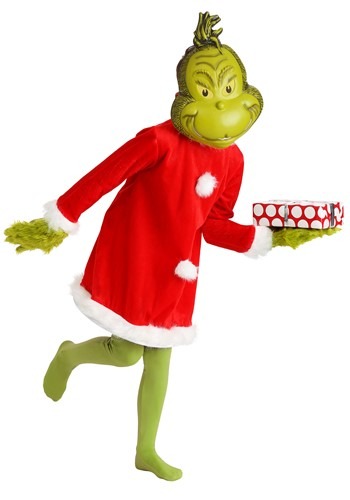 キッズ The Grinch サンタ デラックス コスチューム マスク | 子供 こども コスプレ サンタコス サンタクロース トナカイ 衣装 仮装 イベント 飾り おもしろ パーティ 小学生 キッズ ギフト プレゼント