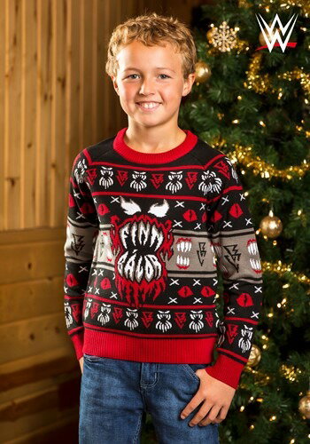 チャイルド WWE Finn Balor Ugly Christmas Sweater | 子供 こども コスプレ 衣装 仮装 かわいい イベント 飾り おもしろ 学芸会 発表会 オシャレ ハロウイン パーティ カワイイ 小学生 キッズ ギフト プレゼント