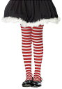 キッズ レッド and ホワイト Striped Tights | コスプレ 衣装 仮装 小道具 おもしろい イベント パーティ 発表会 デコレーション リボン...
