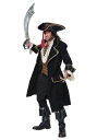 大人用 デラックス 海賊 パイレーツ Captain コスチューム メンズ コスプレ 衣装 男性 仮装 男性用 イベント パーティ 学芸会 ギフト プレゼント