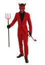 大人用 レッド Suit D邪悪な コスチューム メンズ コスプレ 衣装 男性 仮装 男性用 イベント パーティ 学芸会 ギフト プレゼント
