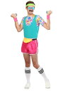 Men's Work It Out 1980年代 コスチューム メンズ コスプレ 衣装 男性 仮装 男性用 イベント パーティ 学芸会 ギフト プレゼント