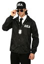 DEA Agent 大人用 コスチューム メンズ コスプレ 衣装 男性 仮装 男性用 イベント パーティ 学芸会 ギフト プレゼント(3)
