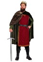 Adults Medieval King コスチューム メンズ コスプレ 衣装 男性 仮装 男性用 イベント パーティ 学芸会 ギフト プレゼント(3)