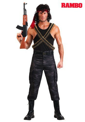 コスプレ メンズ 大人用 John Rambo ランボー | コスプレ衣装 人気 映画 英語 コスプレイヤー 男ウケ コスチューム 衣装 男性 仮装 男..